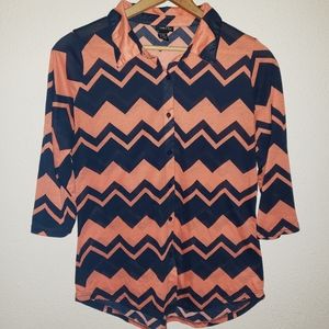 Rue21 Button-down Chevron Top